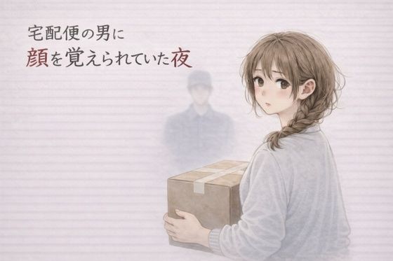宅配便の男に顔を覚えられていた夜 ―受け取るだけのはずが― アイキャッチ画像 【無料同人エロ漫画R18】